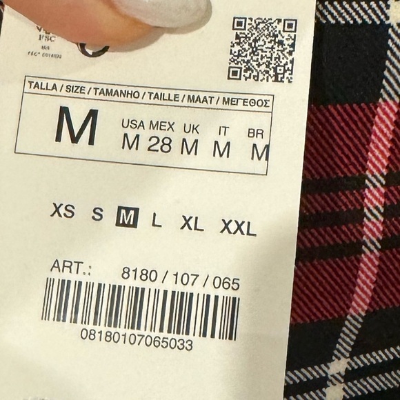🦋 Bloggers Favorite 🦋  Zara Plaid Pencil Skirt Size M - Picture 6 of 15